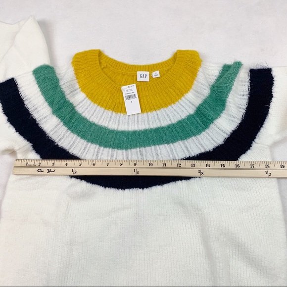 Gap striped long sleeve pullover sweater crew neck - Picture 10 of 11